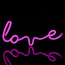 LOVE Sign LED Neon Light USB/Battery Powered Home Party Decor Lamp (Pink) Newly
