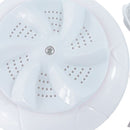 Mini Ultrasonic Turbo Washing Machine Removes Dirt Travel Washer (White) Newly