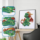 5D DIY Special Shaped Diamond Painting Dinosaur Cross Stitch Embroidery Newly