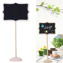 12pcs Mini Retangle Chalkboard Blackboard Stand Wedding Lolly Party B