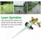 Water Sprinkler Garden Lawn Impulse Metal Spike Grass Hose 360 Degrees K1F9