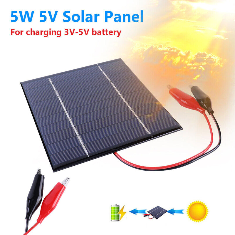 Outdoor Hiking Waterproof Solar Panel 5W Portable Solar Charger Power Bank