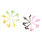16pcs/Novelty Fruit Forks Plastic Musical Note Shape Food Fruit Fork