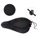 Bike Silicone Saddle Seat Cover Silica Gel Cushion Soft Pad Black