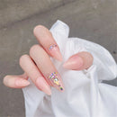 Crystal Jelly Gum Beauty Almond Ombre Ballerina False Nails Ballet Nail Tip