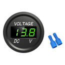 D1 Car Motorcycle DC 12-24V Digital Panel Voltmeter Voltage Meter (Green) Newly