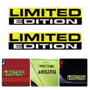 2pcs Car Stickers 15x3cm LIMITED EDITION Funny Reflective Vinyl Decals