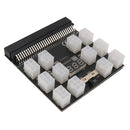 ETH BT Mining DPS-800GB A Power Supply Breakout Board 12 Port ATX 6 Pin 1200W
