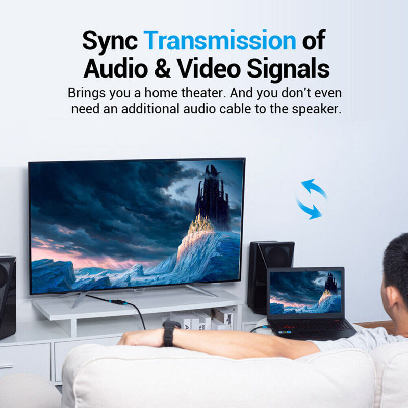 HDMI Repeater Extender Amplifier Video Audio Signal Booster for Monitor HDTV