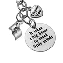 Him Accessories Letter Keyring Bag Pendant Gift For Teacher Letter Key Chain
