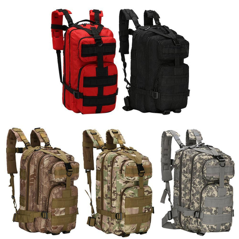 Outdoor Sports Backpack 25L Large 600D Oxford Molle Rucksack Bag (CP Camouflage)