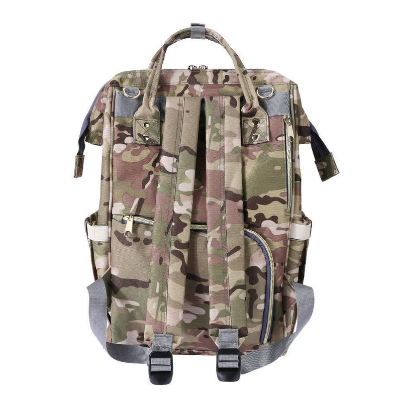 Waterproof Mummy Diaper Bags Backpack Large Capacity Baby Care (Light Camo)