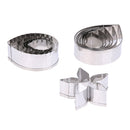 Stainless Steel Fondant Rose Flower Petal Sepal Leaf Cake Mold Cookie Tool