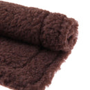 Plush Pet Hamster Cushion Mat Squirrel Blanket Guinea Pig Bed(Dark Brown)