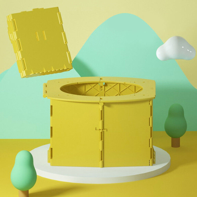 Folding Toilet Outdoor Commode Urine Bag Travel Emergency Potties for Child