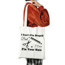 Women Canvas Comb Pattern Shoulder Bag Fashion Large Capacity Messenger Bag