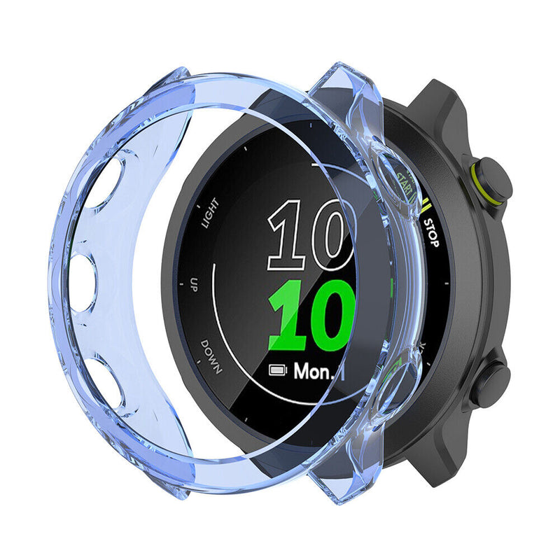 Protectors Shell Case Frame for Garmin Forerunner 55/158 Smartwatch (Blue) Newly