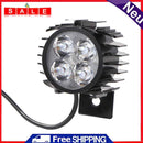 4 LED Electric Folding Bike Front Light Aluminum Alloy 12W Ebike Horn Headlight
