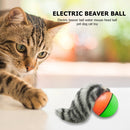 Electric Beaver Weasel Rolling Ball Chasing Claws Bite Toys for Pet Cat Ran