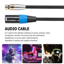 XLR Male to Mini XLR Female Audio Cable Adapter for Canon Camera Mixer Reco