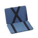 Men Leather Magic Wallet Money Clips Thin Clutch Bus Bag For Women P6R6 D1Y7