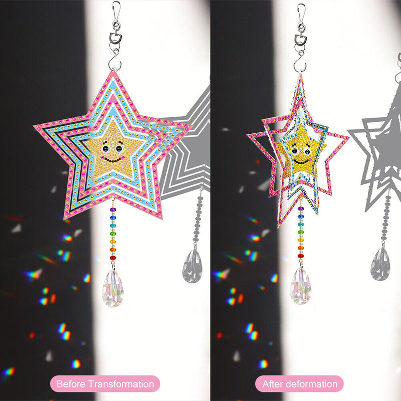 DIY Diamond Painting Double-sided Hanging Rotatable Wind Chime (GSP206)