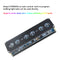 IN14 12V Tube RGB LED Digital Clock Module Circuit Board with Shell (Black)