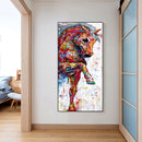 Canvas Painted Oil Paint By Numbers Painted Horse DIY Modern Bedroom Wall Art