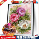 40x30cm 5D Diamond DIY Flowers Painting Cross Stitch Needlework Craft Decor