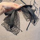 Props Chiffon Lace Big Bow Hairbands Hair Accessories Elegant Hair Ornament