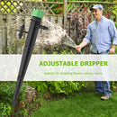 50pcs Adjustable Sprinkler Spray Dripper Drip Emitter 360 Degrees Stake Noz