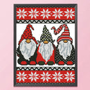 Three Goblins Cross Stitch 11CT Stamped DIY Canvas Embroidery Home Decor Kit