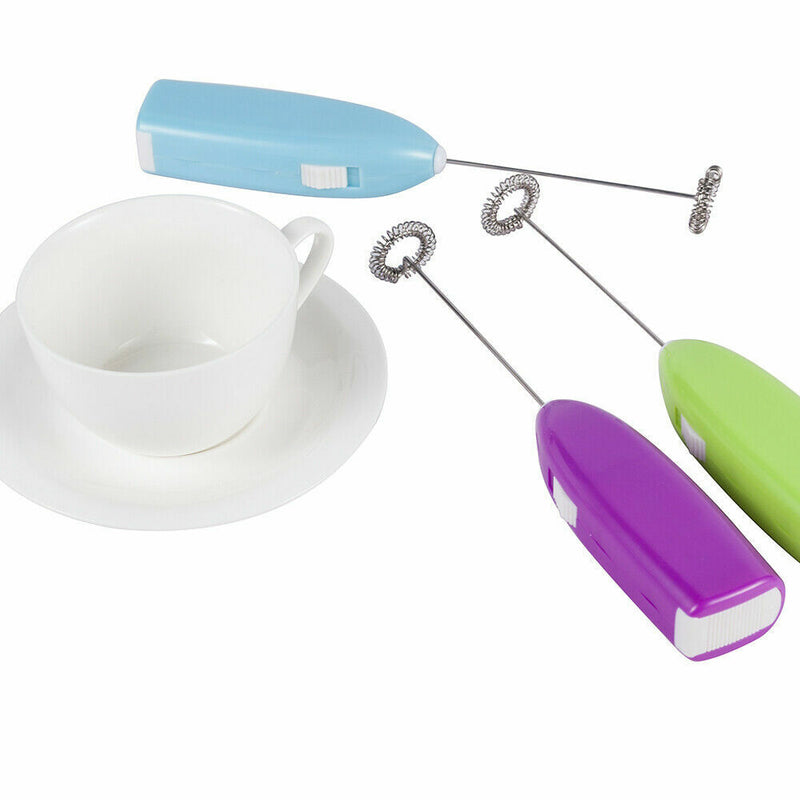 Handheld Coffee Latte Hot Chocolate Milk Frother Whisk Frothy Blend Whisker Tool