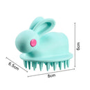 Silicone Head Scalp Massage Brush Shampoo Hair Washing Bath Comb (Green)