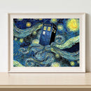 Oil Paint By Numbers Picture Painting Scenic Starry Sky Acrylic Paint Artwork