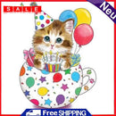 Cartoon Kitten Stamped Cross Stitch Kits DIY Pre-Printed Fabric Embroidery 11CT
