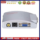 PC Laptop VGA to TV RCA Composite S-video Switch Converter Signal Adapter