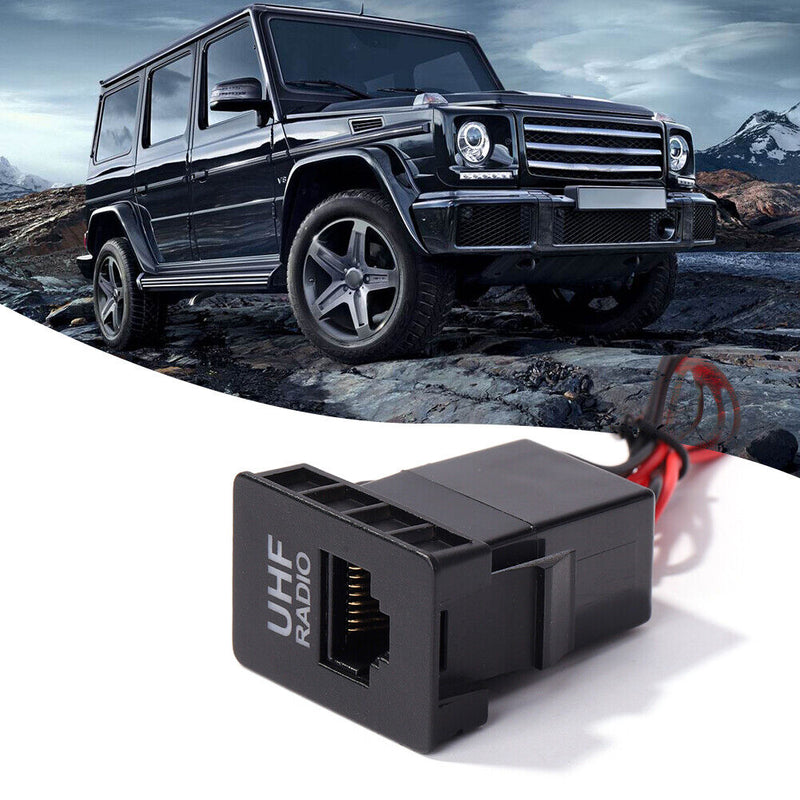 Dashboard Switch Panel RJ45 UHF Radio Pass Through Adapter Mic Socket Conne