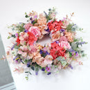 Flower Eucalyptus Wreaths, Front  60cm Flowers Wreath for Spring