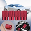 4pcs Auto Bicycle Tire Valve Caps Dust Covers for Schrader Valve (Red) Newly