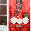 Xmas Decor Sign Gnome Door Hanger Christmas Door Decoration Hanging Sign Wood
