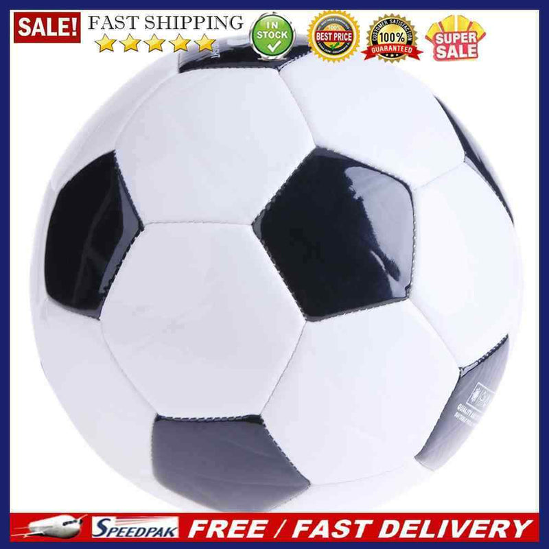 Soft Classic NO.3 Black White Standard Size Soccer Ball Training Football