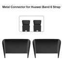 2pcs Watch Strap Connector Link Adapters for Huawei Honor Band 6 (Black)