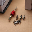 9pcs Air Conditioning Valve Cores+1pc Remover Tool A/C System Repair Kit