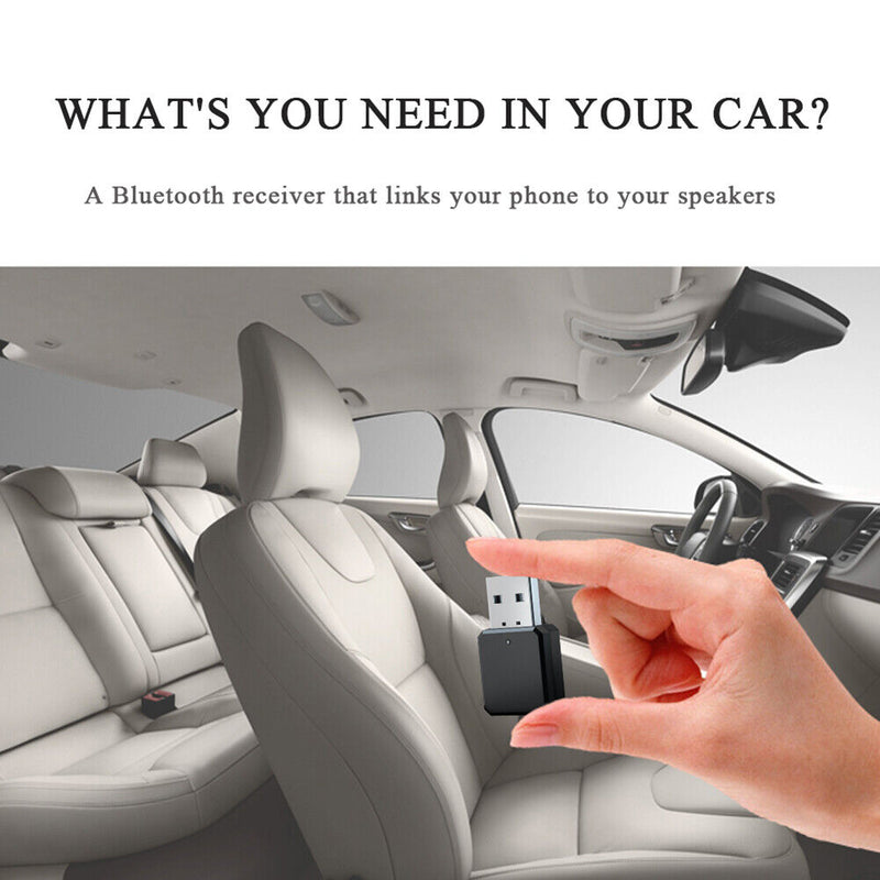 KN318 Wireless Bluetooth-compatible 5.1 Receiver 3.5mm Jack for Car Music A
