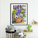 5D Diamond Painting DIY Flowers Full Round Drill Mosaic Rhinestone Art Crafts