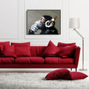 Painting By Numbers DIY Music Monkey Hand Painted Canvas Oil Art Picture Kit