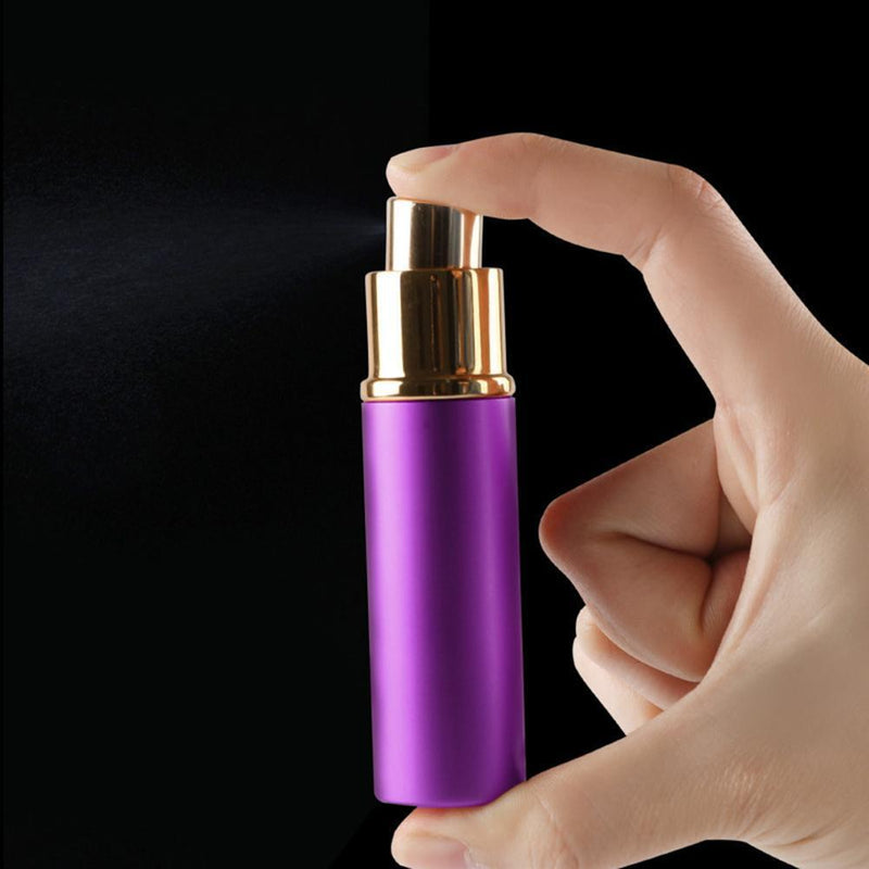10ml Mini Perfume Refillable Bottle Travel Cosmetic Spray Atomizer (Purple)