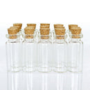 Wholesale 4pcs 10ML 22x50mm Small Empty Clear Glass Vials Bottles SALE E0Y2