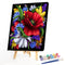 Oil Paint By Numbers Flower Coloring Picture Digital